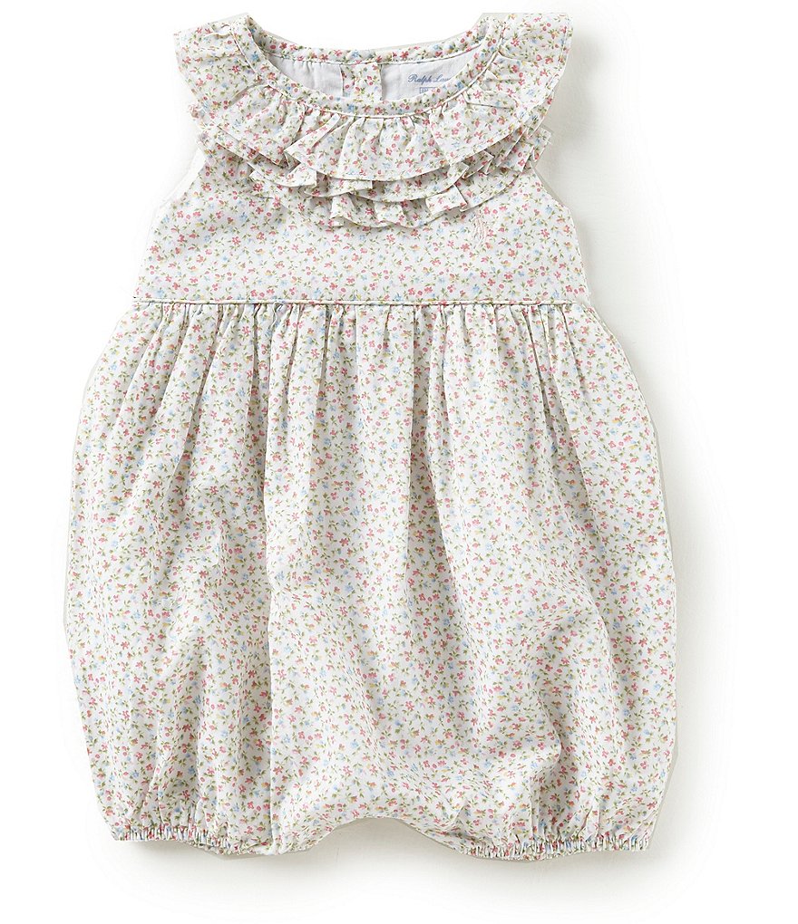 Ralph Lauren Childrenswear Baby Girls 3-12 Months Floral-Printed Romper