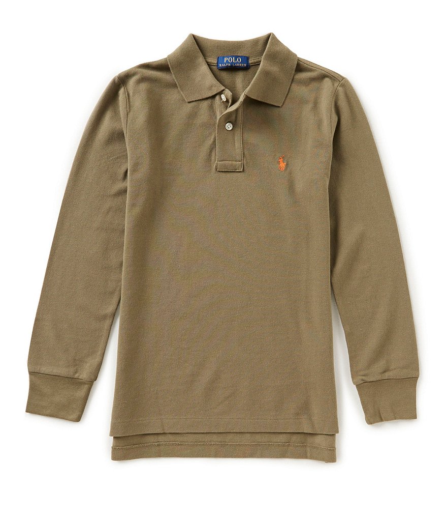 Ralph Lauren Childrenswear Big Boys 8-20 Long-Sleeve Mesh Polo Shirt