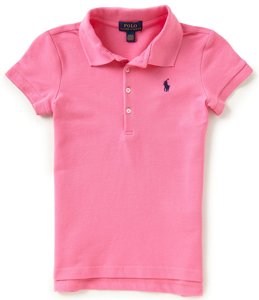 Ralph Lauren Childrenswear Little Girls 2T-6X Mesh Polo Shirt