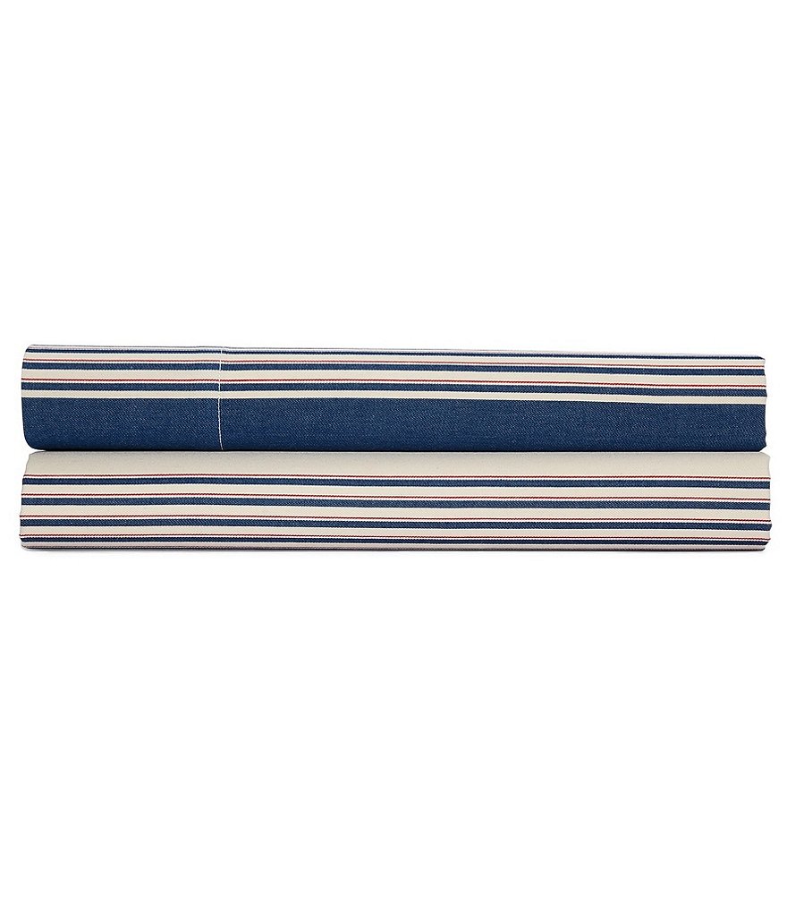Ralph Lauren Saranac Peak Collection Corbet Striped Cotton Sheets