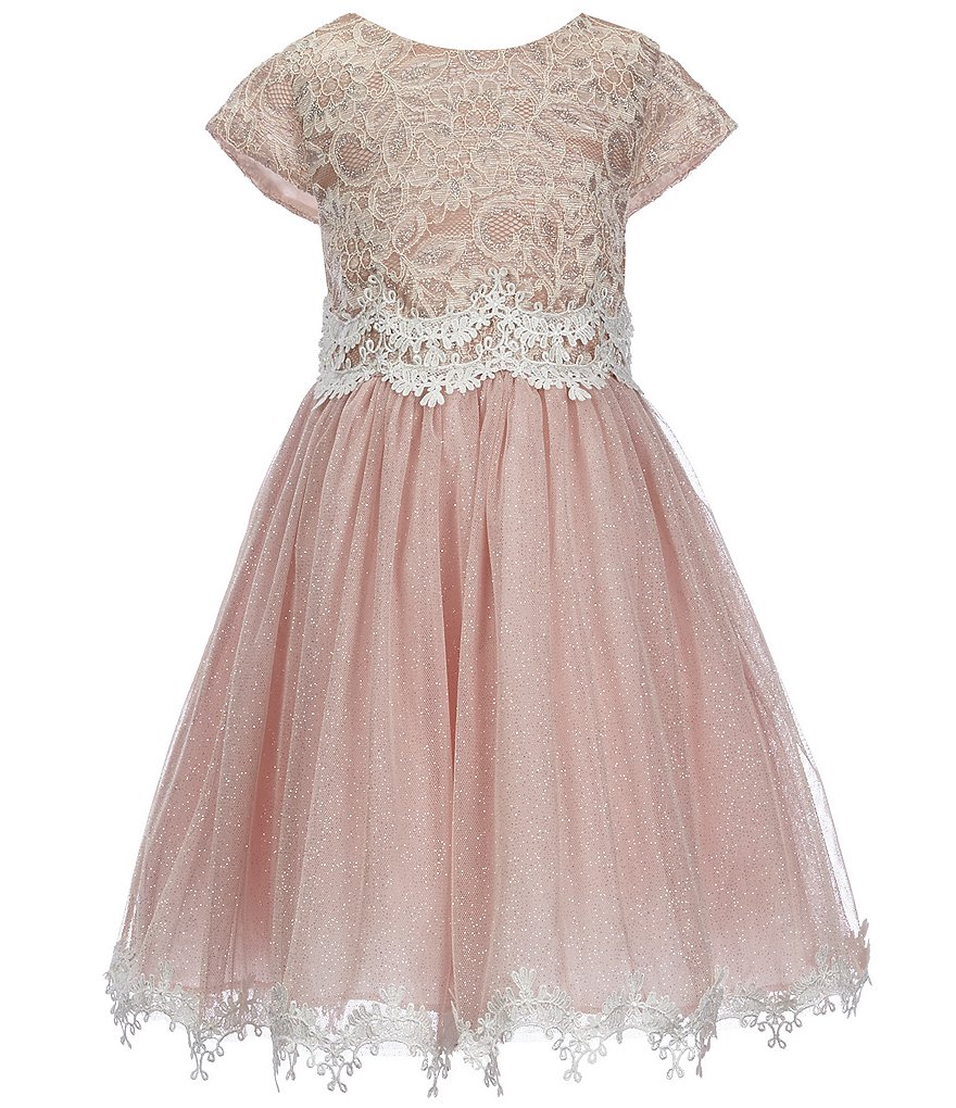 Rare Editions Little Girls 2T-6X Lace Scalloped-Hem Dress