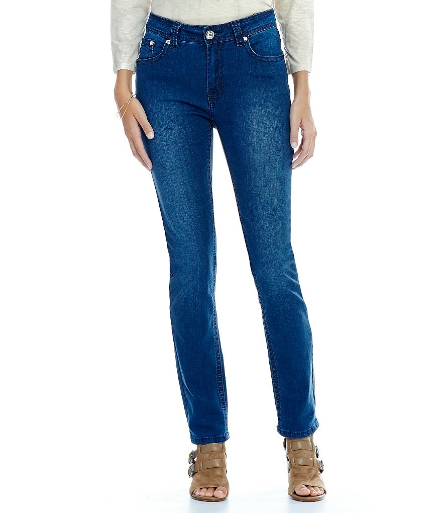 Reba Desert Sky Lupita Embroidered Lace Jean