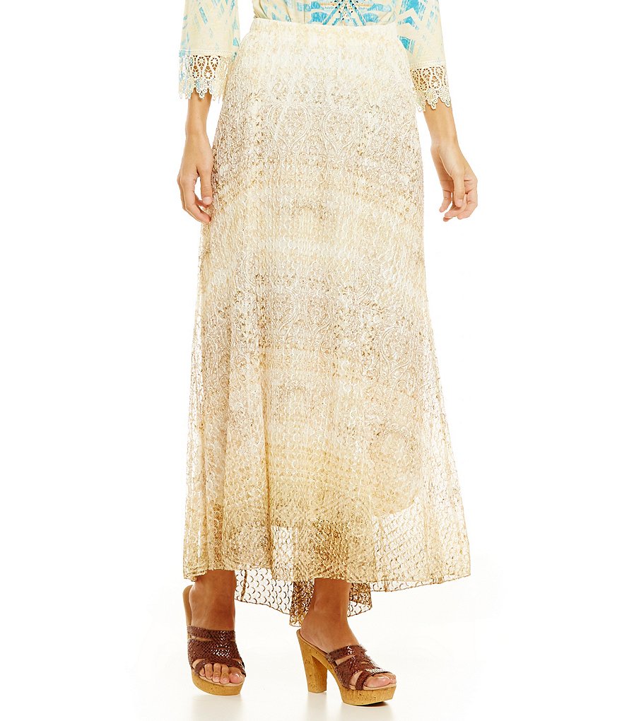 Reba Sahara Oasis Ombre Maxi Skirt