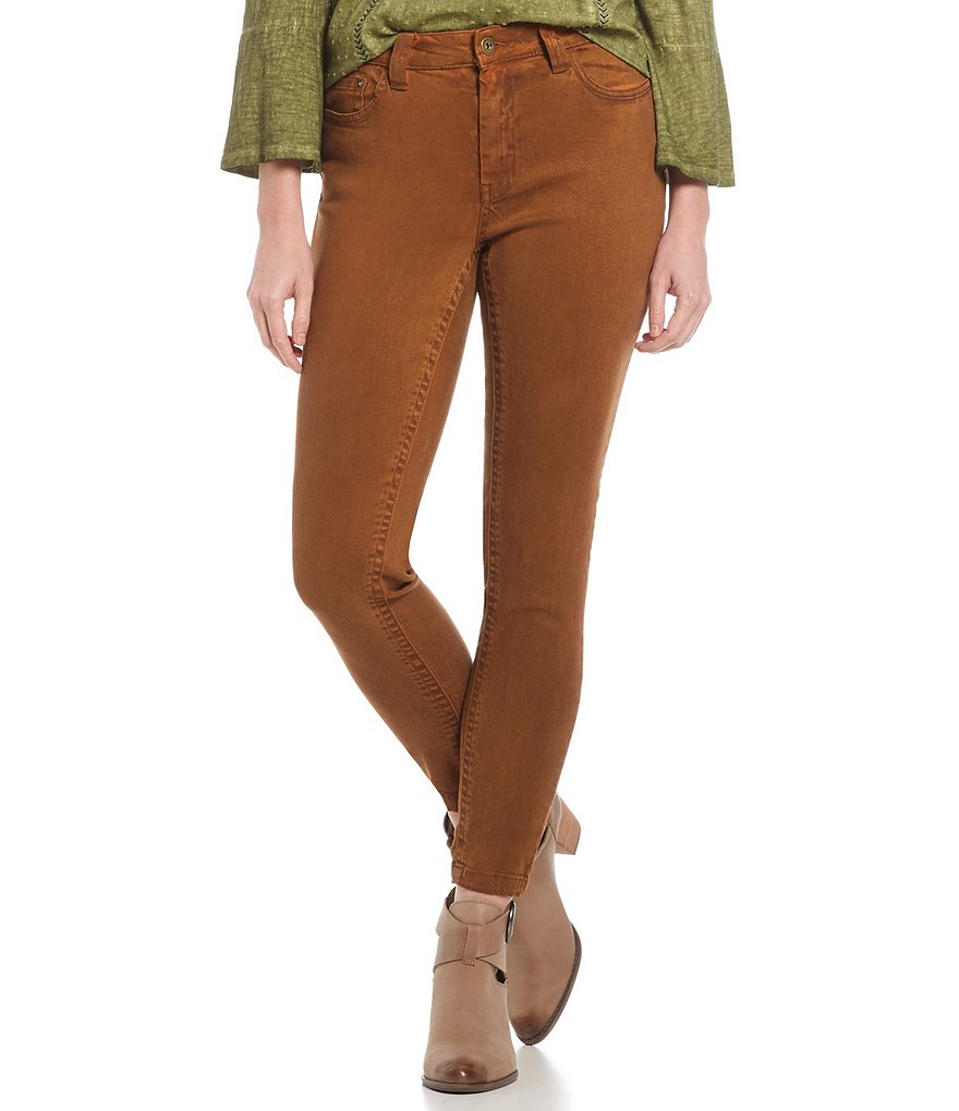Reba Tanya Coated Skinny Ankle Jeans