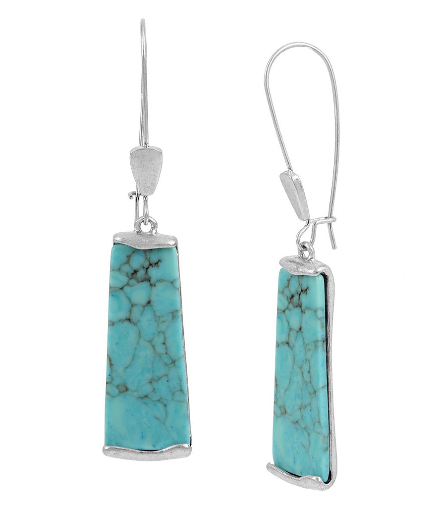 Robert Lee Morris Soho Turquoise Drop Earrings