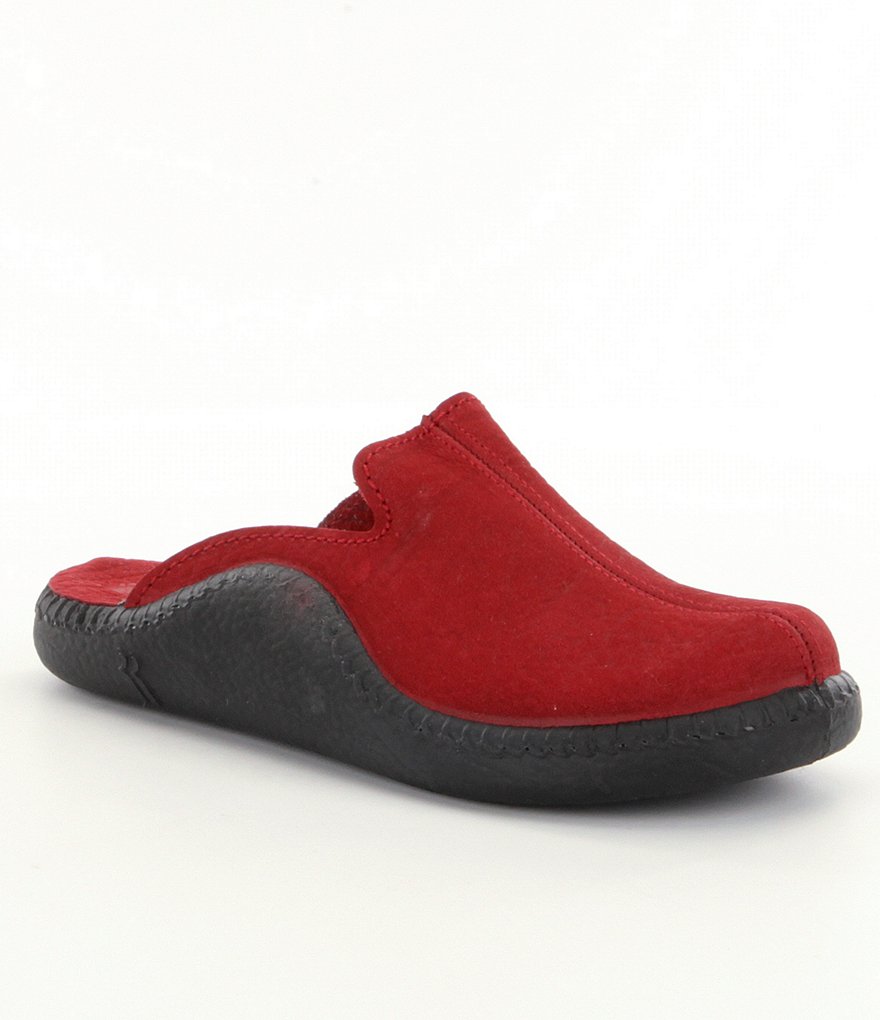 Romika Mokasso 102 Nubuck Open Back Slip On Casual Mules