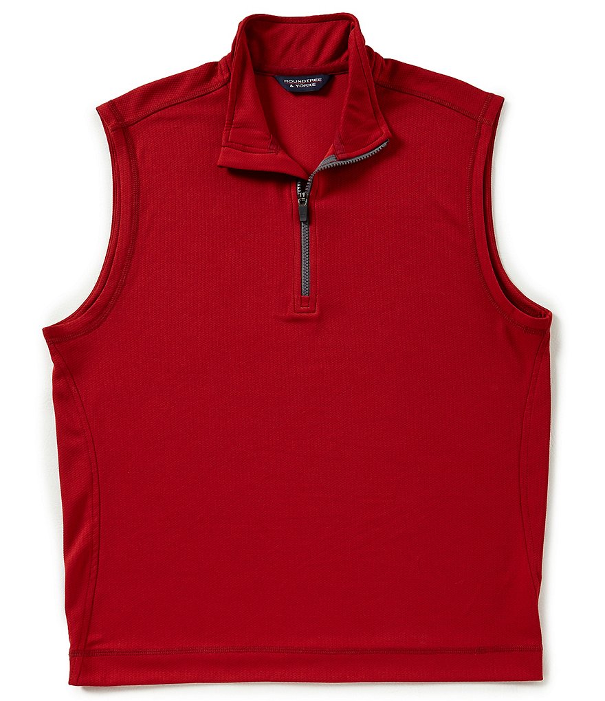 Roundtree & Yorke Quarter Zip Sweater Vest