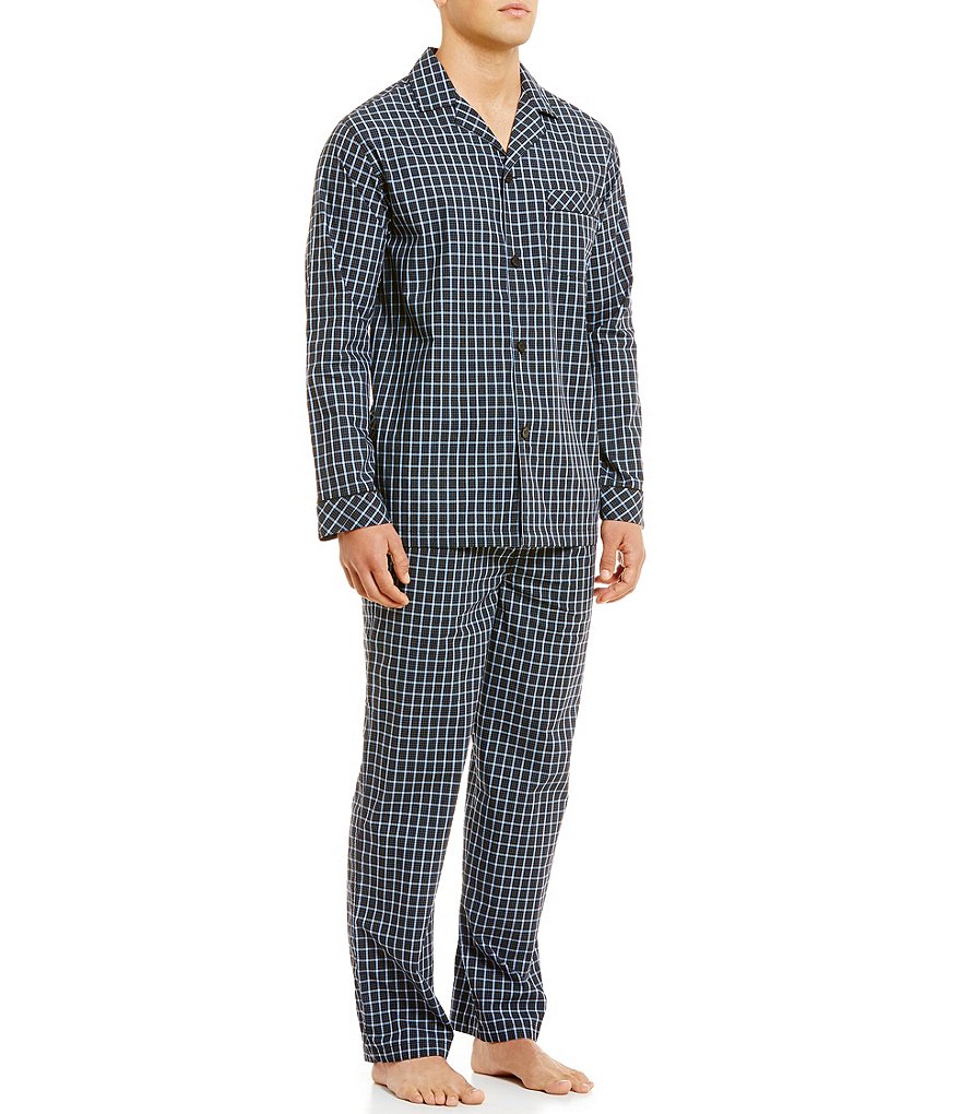 Roundtree & Yorke Big & Tall Striped Pajama Set