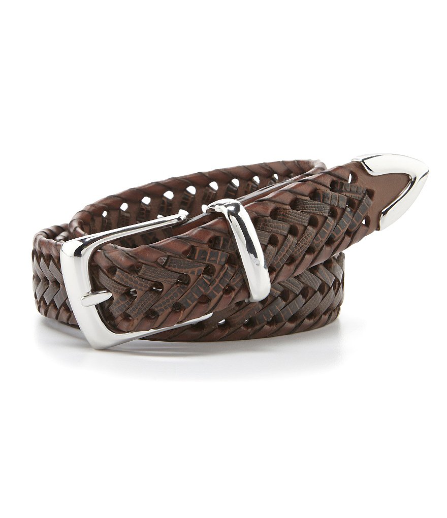 Roundtree & Yorke Braided Leather Belt