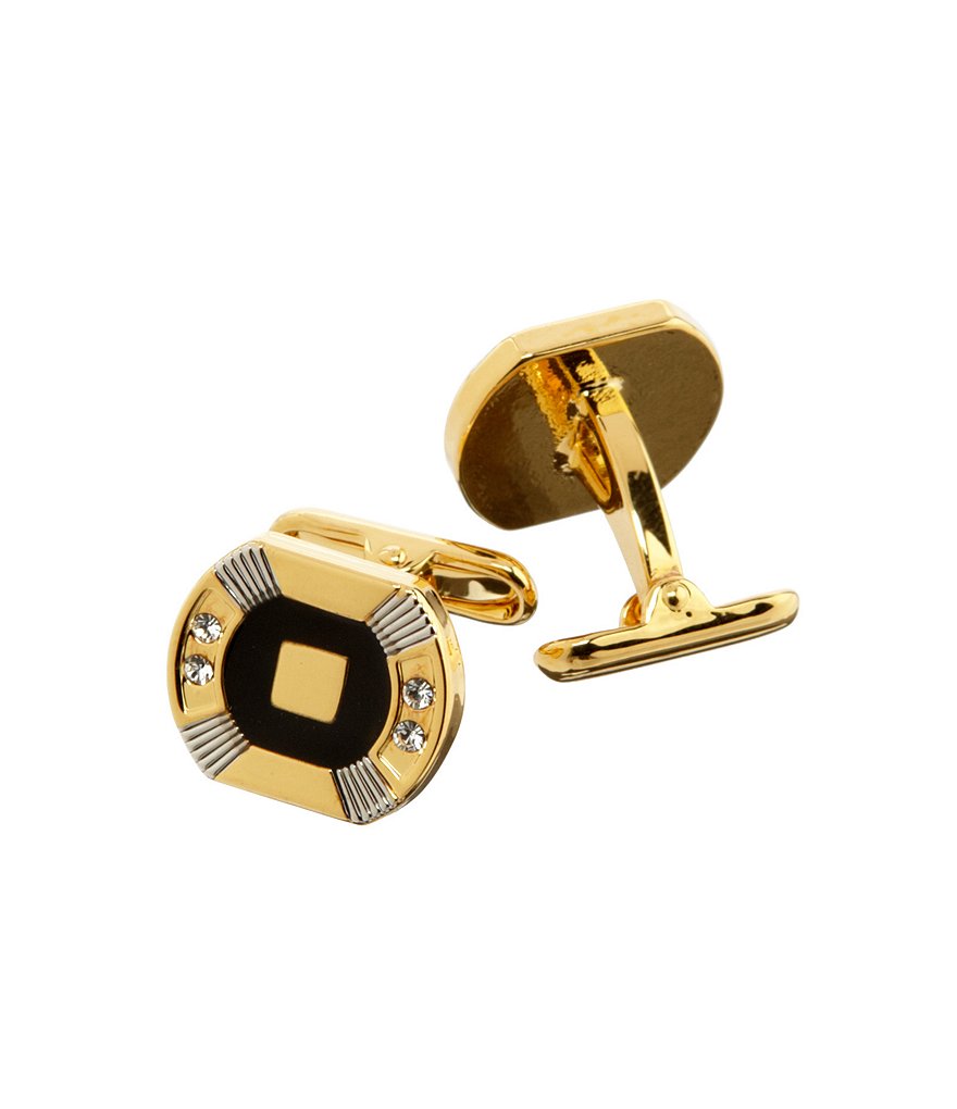 Roundtree & Yorke Crystal Cuff Links