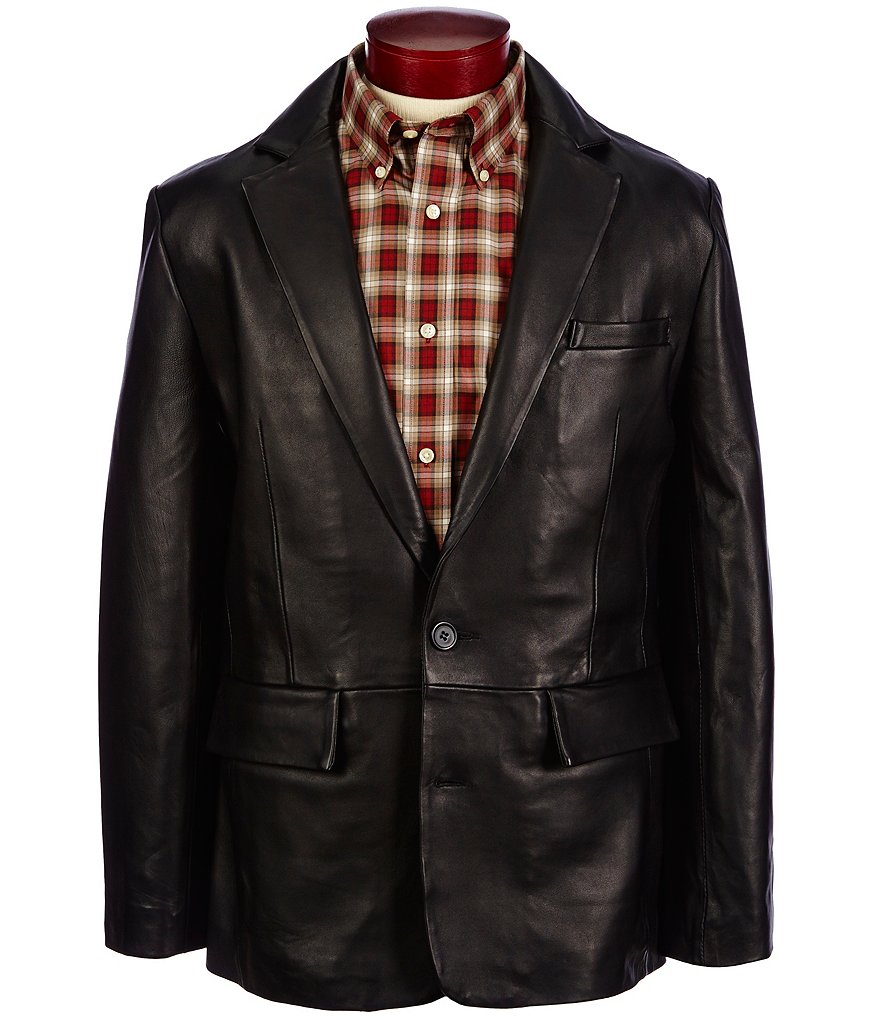 Roundtree & Yorke Lambskin Blazer