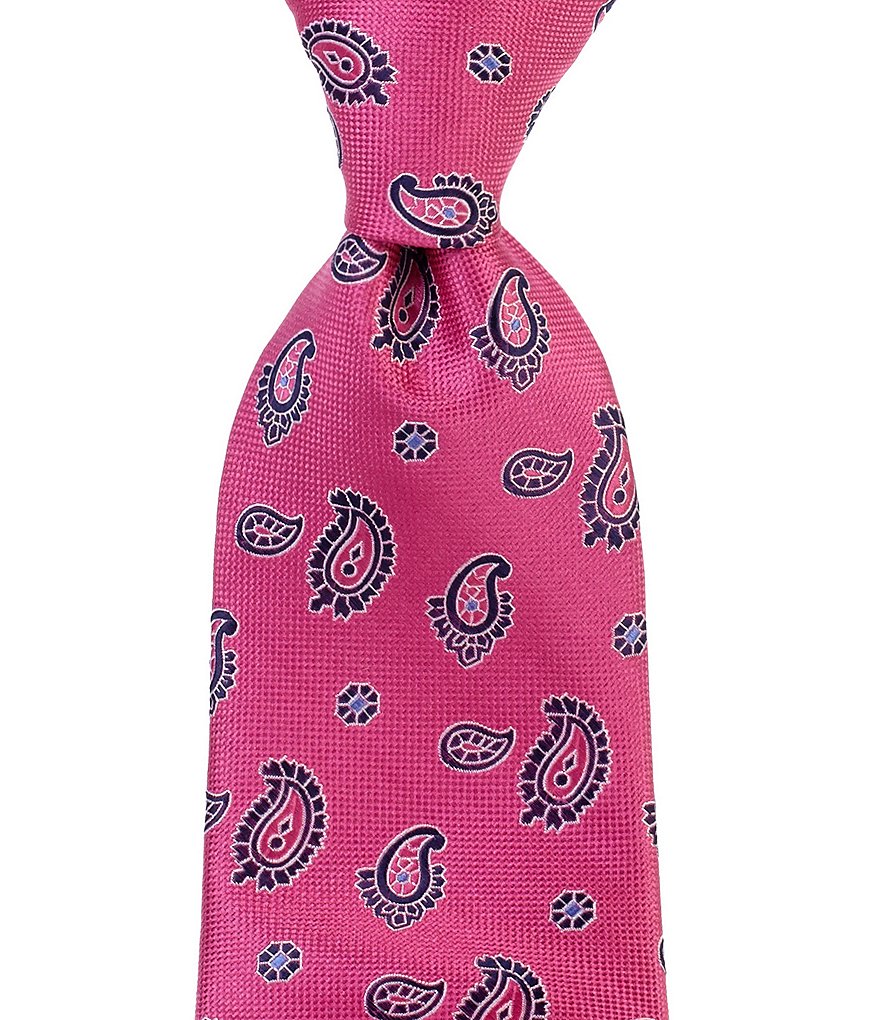Roundtree & Yorke Trademark Dressy Paisley Traditional Silk Tie