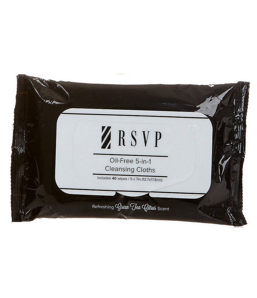 RSVP Skin Care for Men Oil Free 5-In-1 Cleansing Cloths