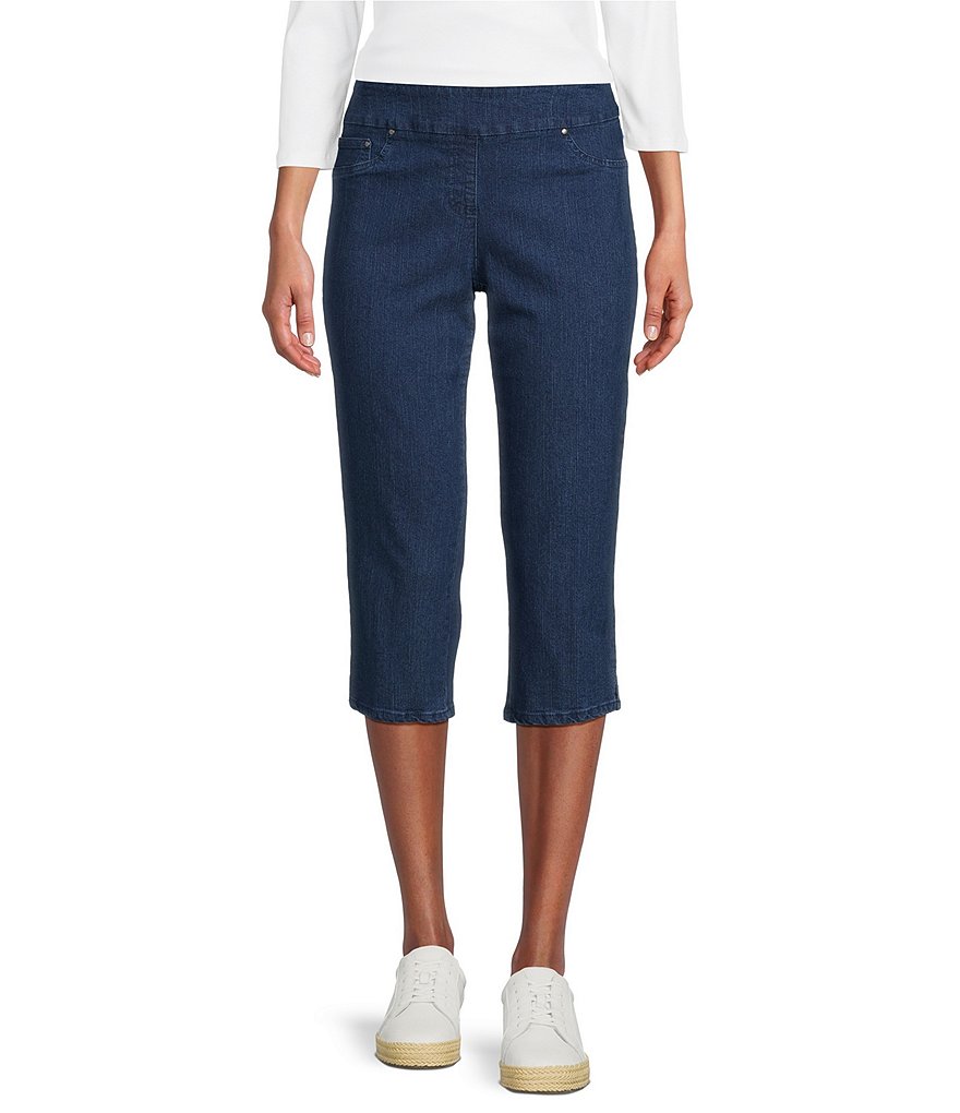 Ruby Rd. Pull-On Extra Stretch Denim Cropped Capri