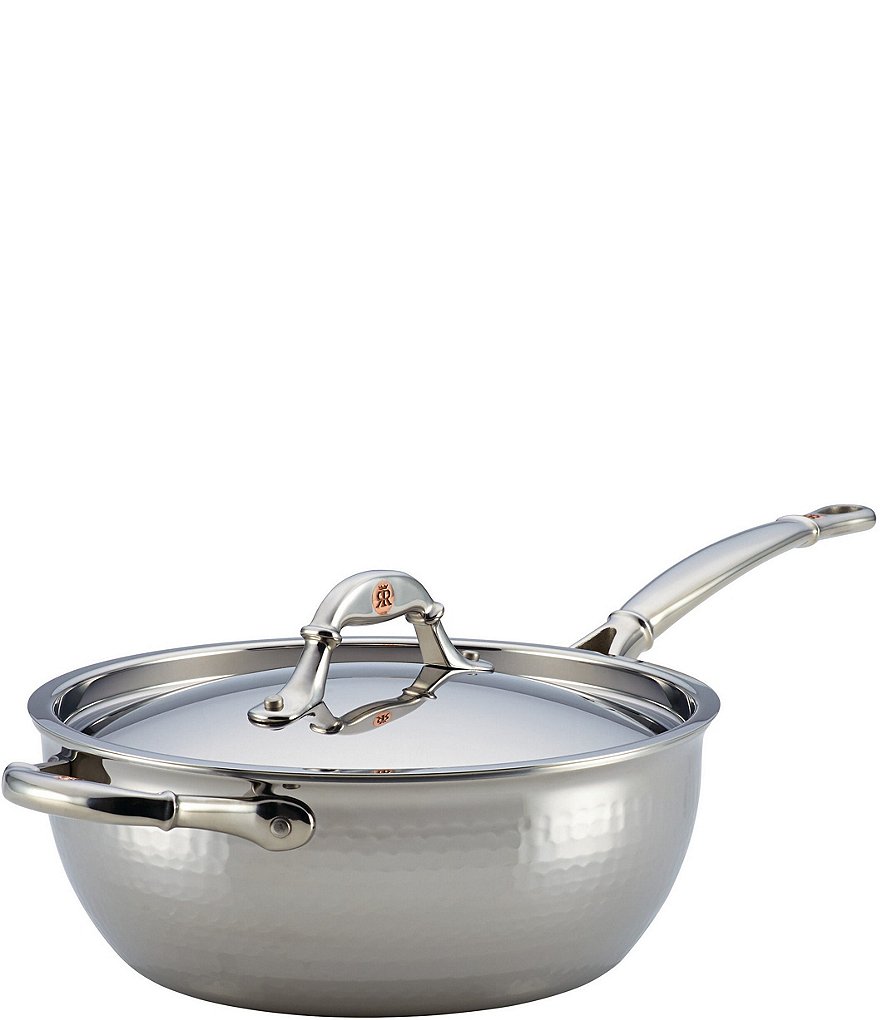 Ruffoni Symphonia Prima 4-Quart Covered Chef's Pan with Helper Handle