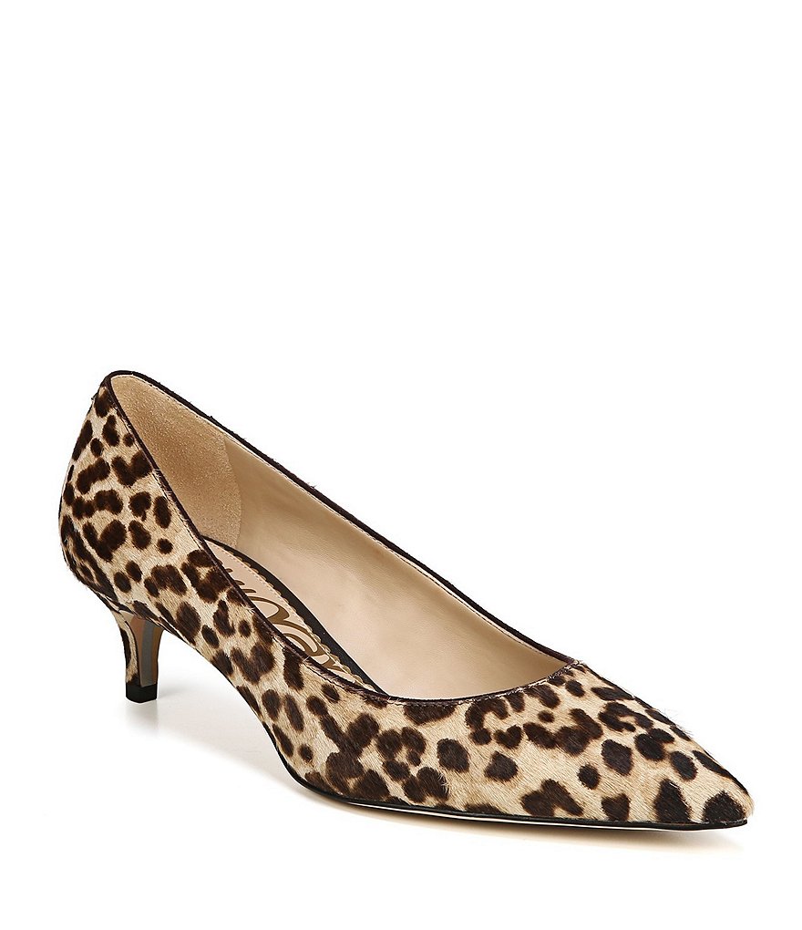 Sam Edelman Dori Leopard Print Kitten Heel Pumps
