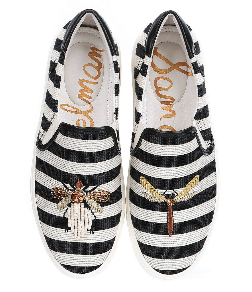 Sam Edelman Evelina Embroidered Bee Embellishment Sneakers
