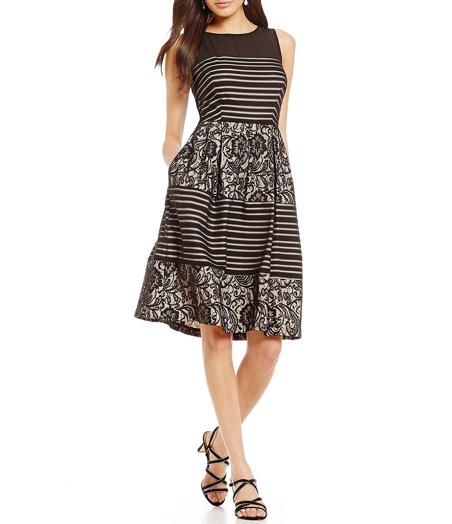 Sangria Illusion Lace Dress
