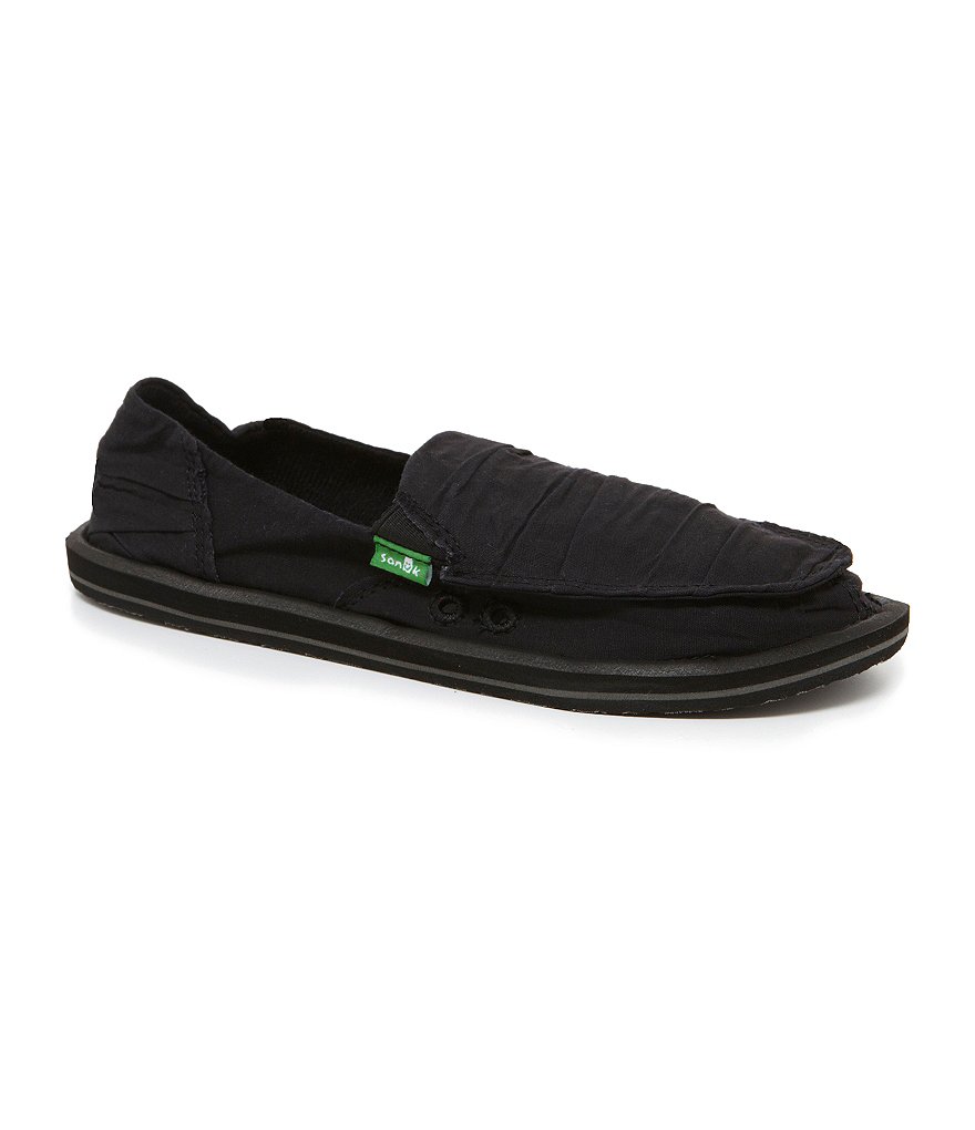 Sanuk Shuffle Women´s Casual Ruched Canvas Flats