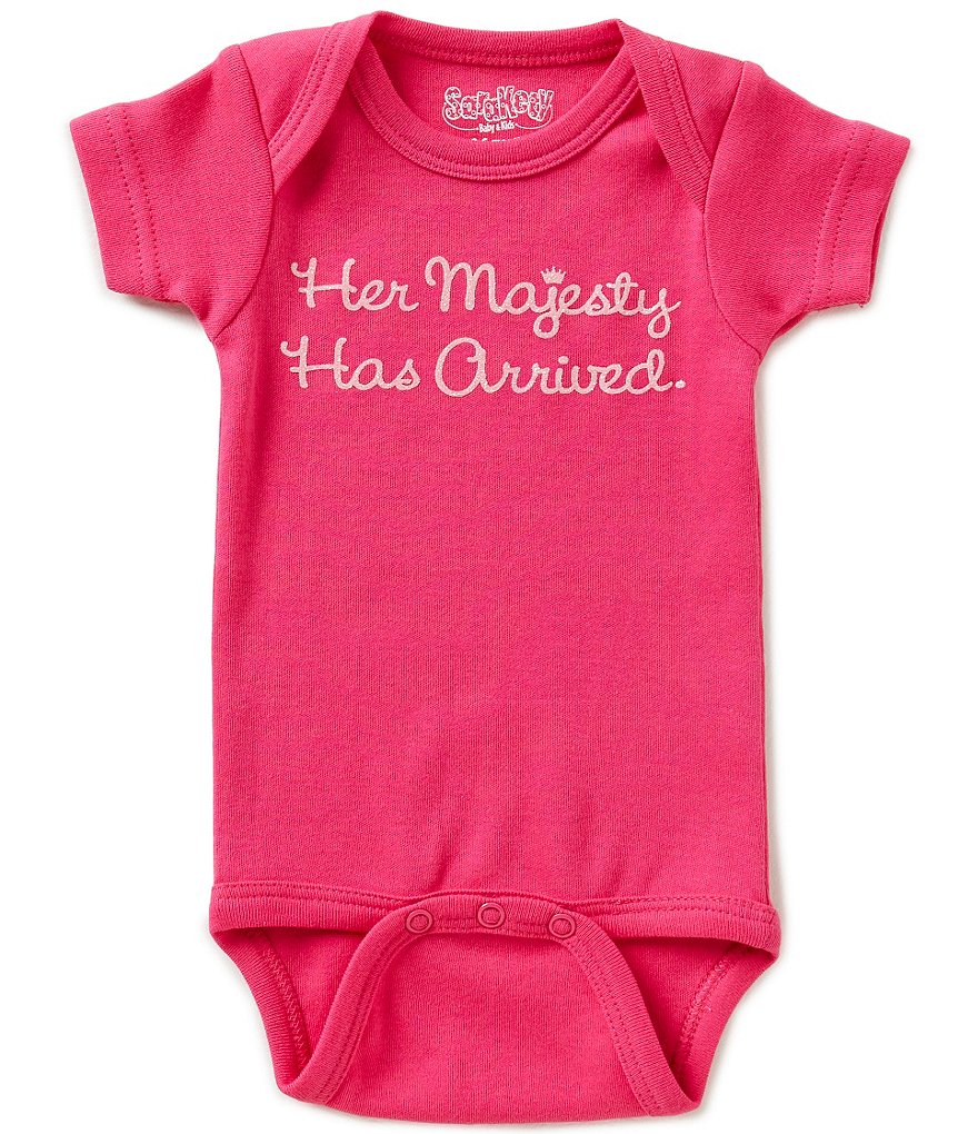Sara Kety Baby Girls Newborn-18 Months Her Majesty Has Arrived Bodysuit