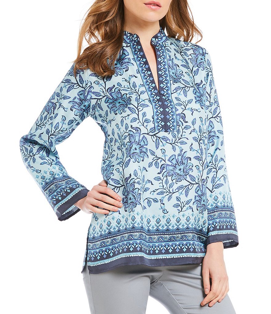 Sigrid Olsen Signature Floral Silk Tunic