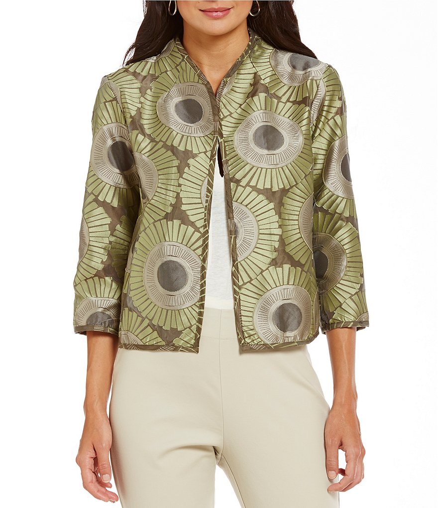 Sigrid Olsen Signature Printed Jacquard Jacket