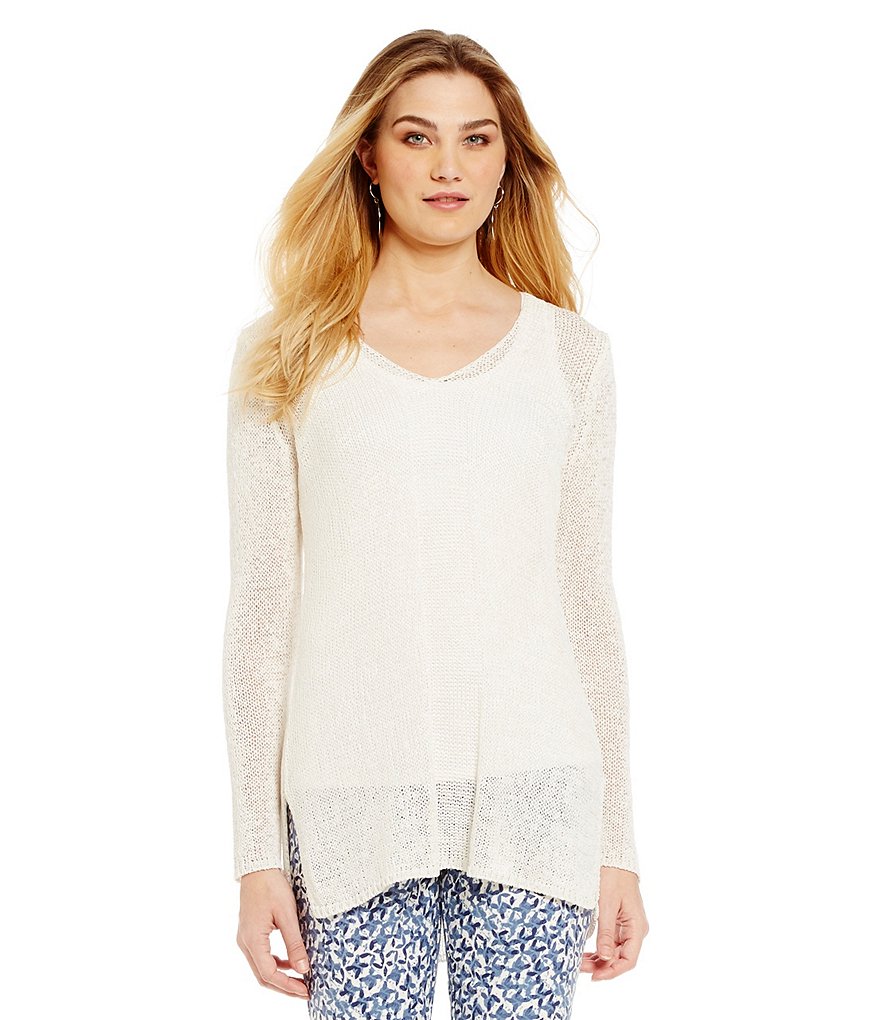 Sigrid Olsen Signature Tape Yarn Sweater