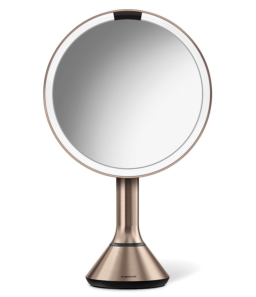 simplehuman Rose Gold 8#double; Sensor Lighted Mirror with Brightness Control