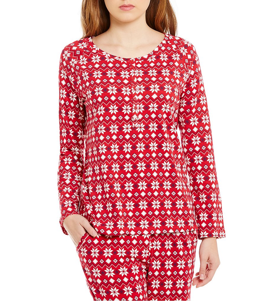 Sleep Sense Snowflake Fair Isle Sleep Top