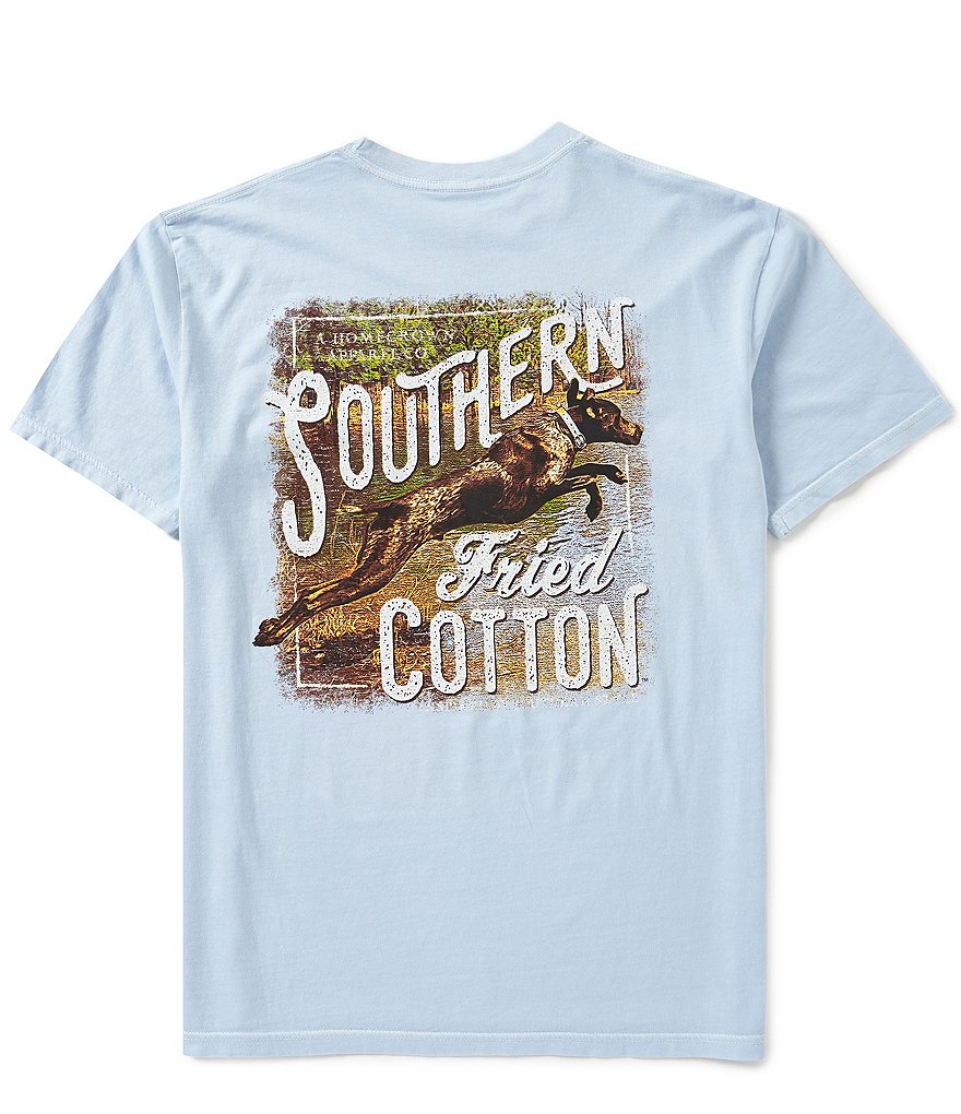 Southern Fried Cotton Mens Banjo Short-Sleeve Pocket Graphic Tee