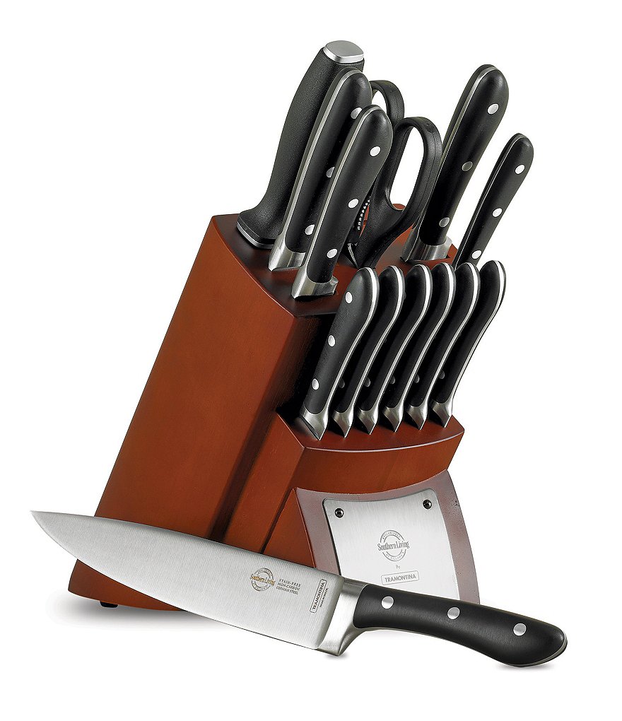 Southern Living 14-Piece Forged Cutlery Set & Block