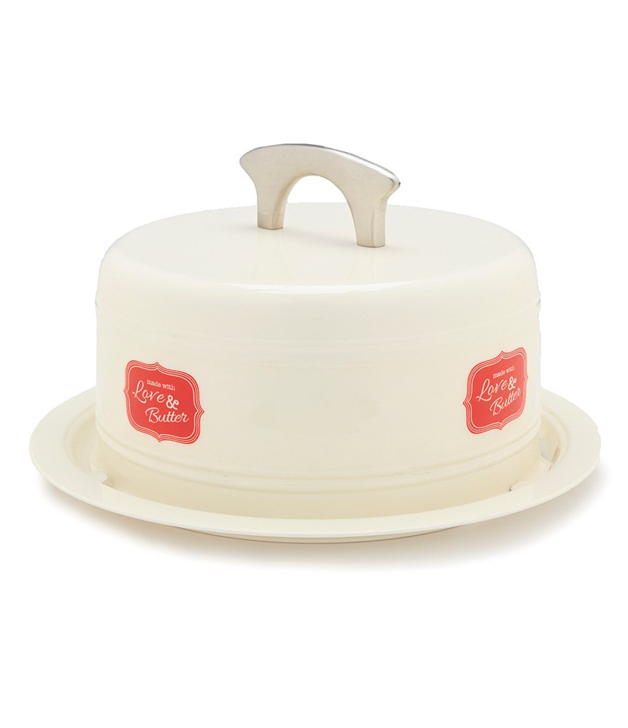 Southern Living Powder-Coated Metal Cake Carrier