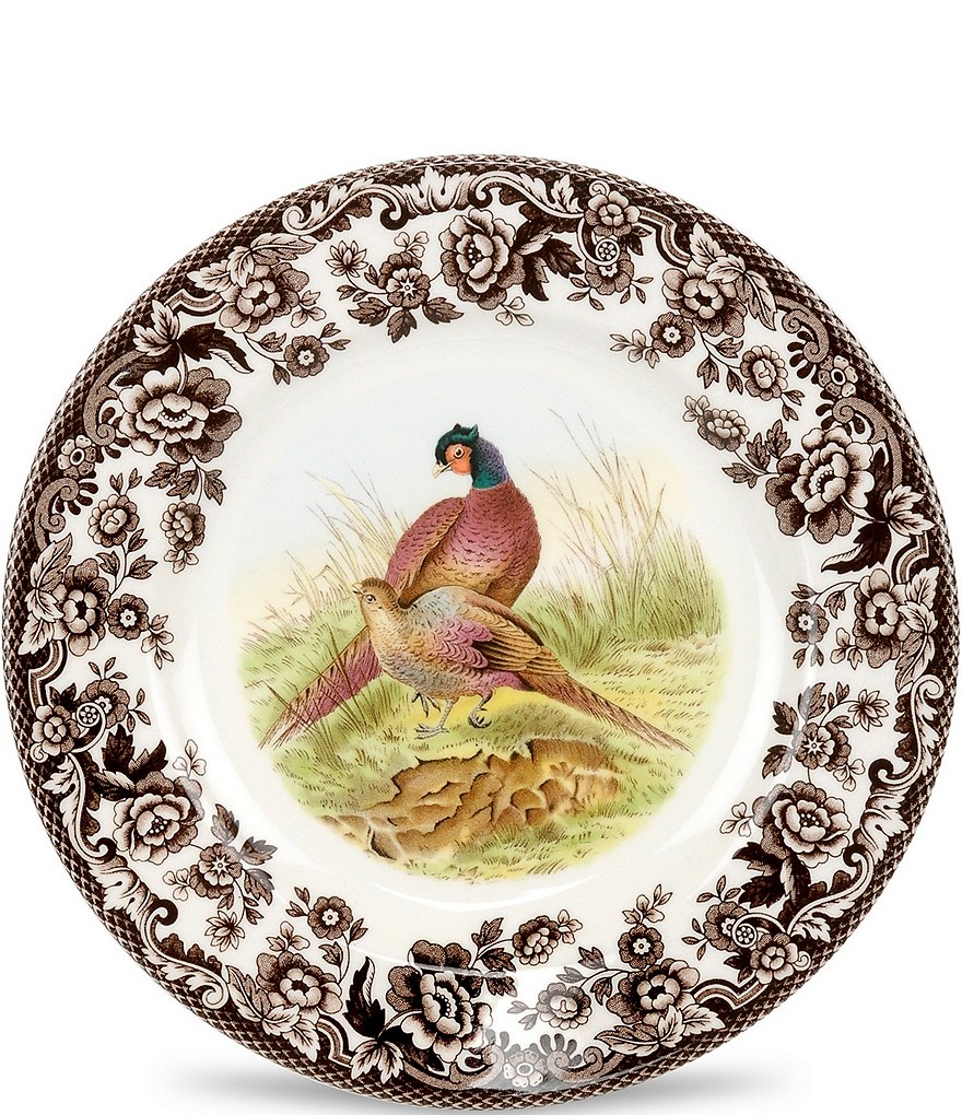 Spode Festive Fall Collection Woodland Pheasant Salad Plate