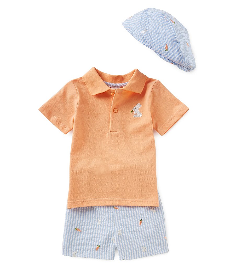 Starting Out Baby Boys 12 Months - 24 Months Bunny Polo Set