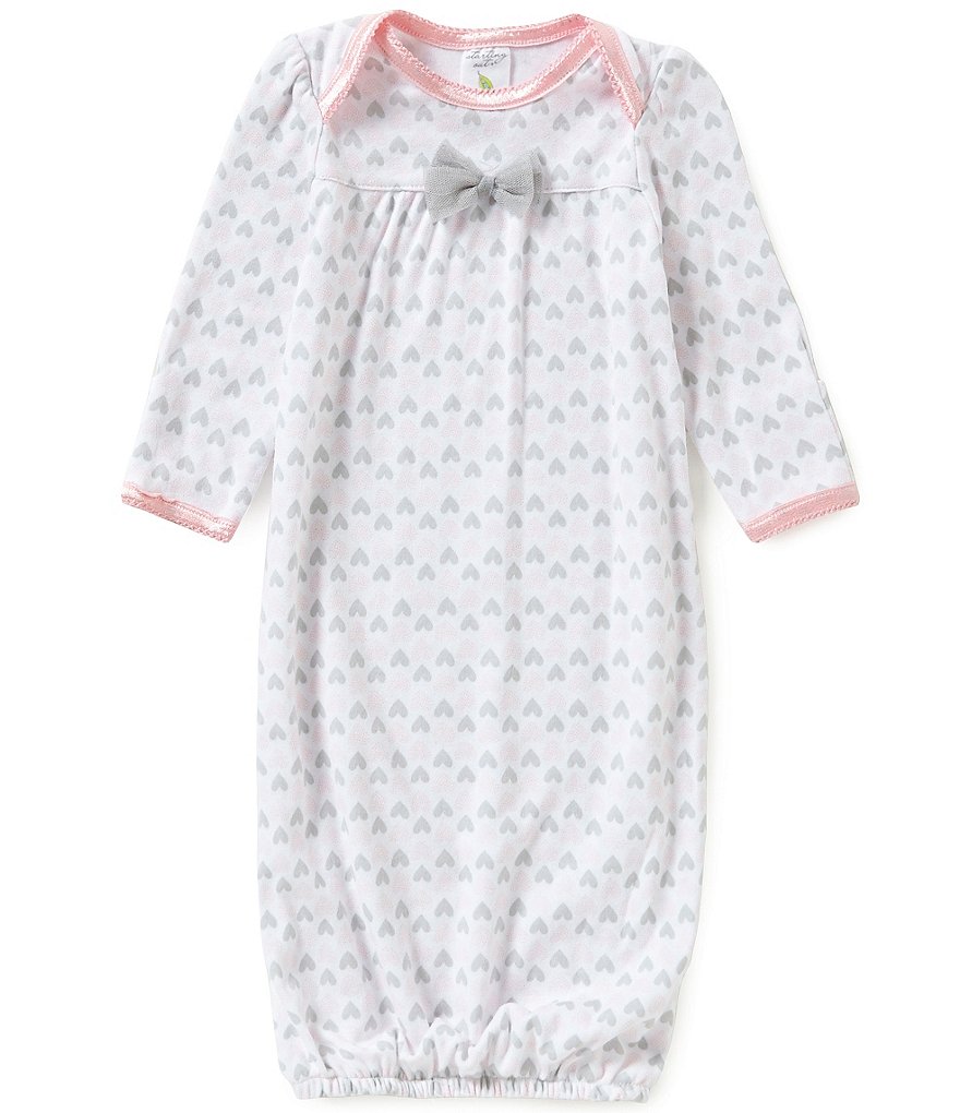 Starting Out Baby Girls Heart Print Gown