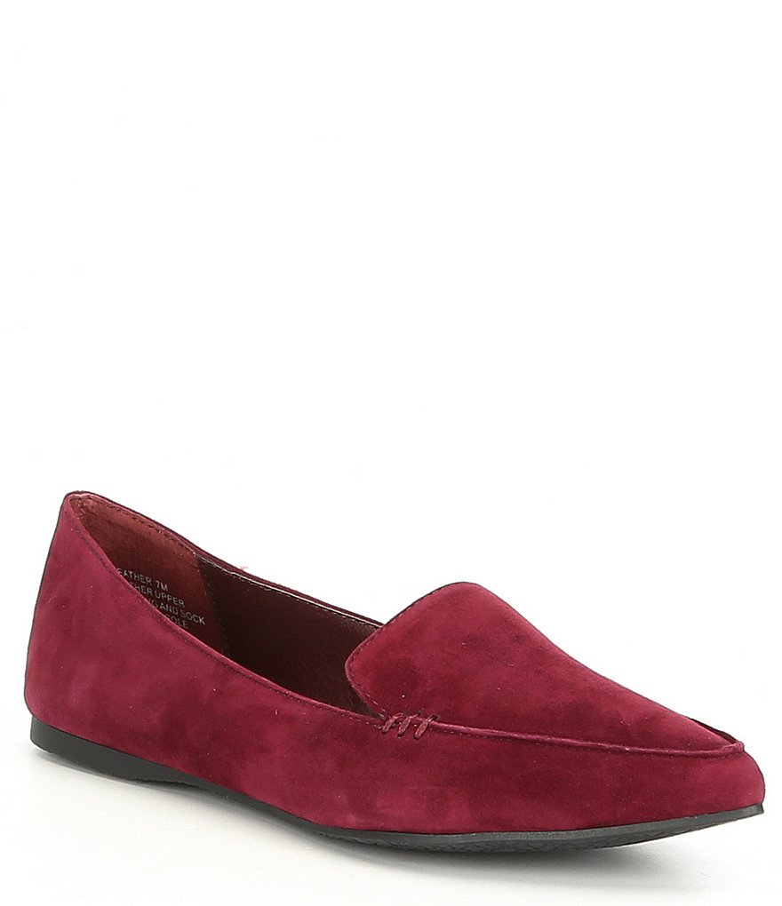 Steve Madden Feather Leather Loafers