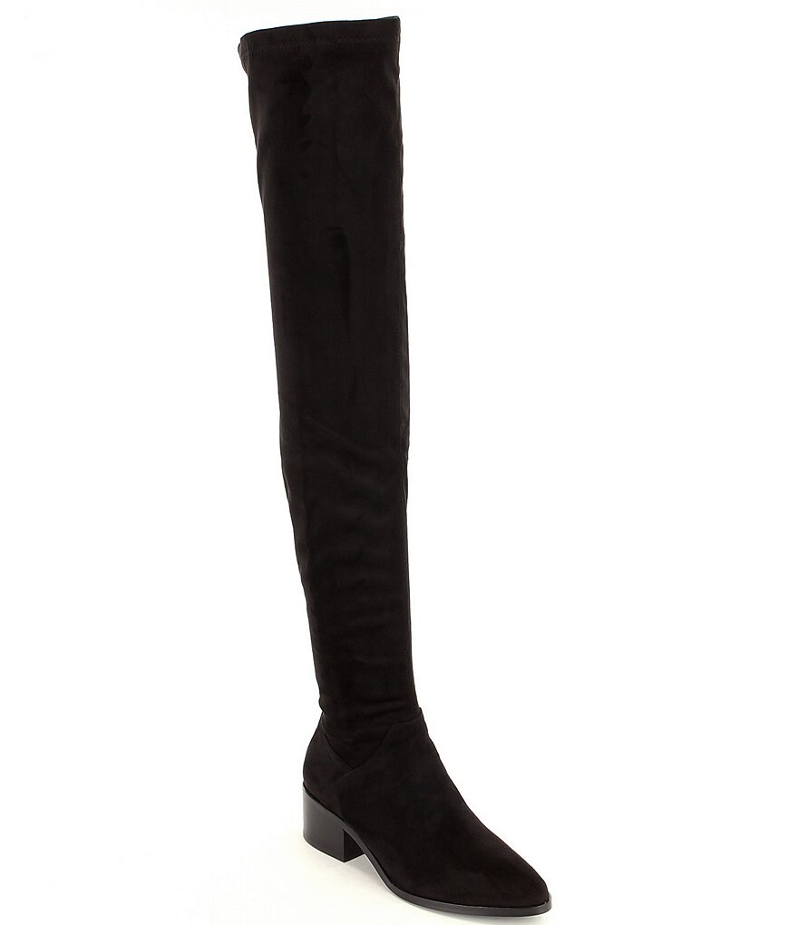 Steve Madden Gabriana Over The Knee Zip Microsuede Boots
