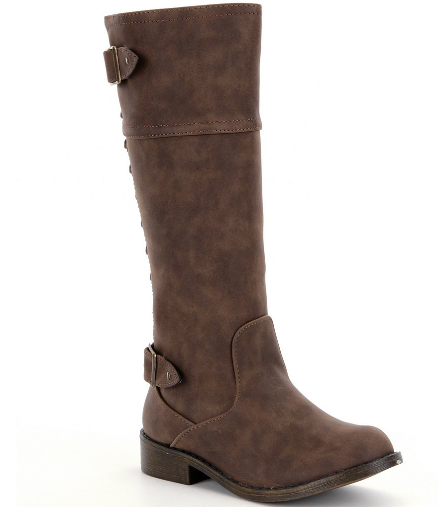 Steve Madden Girls´ JRomaa Lace-Up Riding Boots
