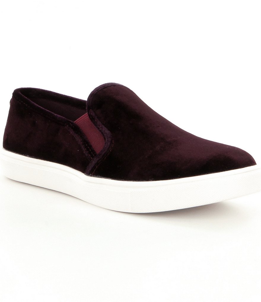Steve Madden Women´s Ecntrcv Platform Velvet Slip On Sneakers