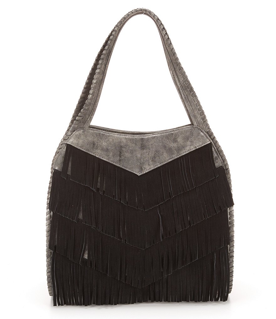 Steven by Steve Madden Elsa Fringed Hobo Bag