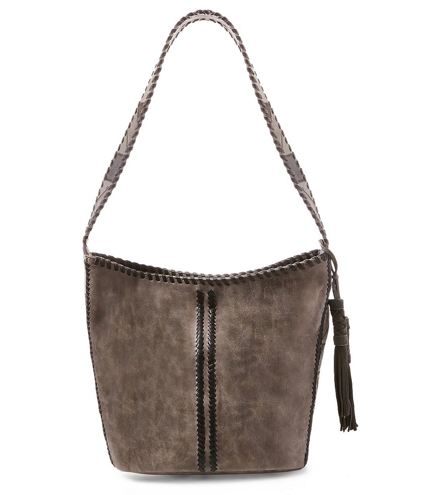 Steven by Steve Madden Macey Whip-Stitched Hobo Bucket Bag