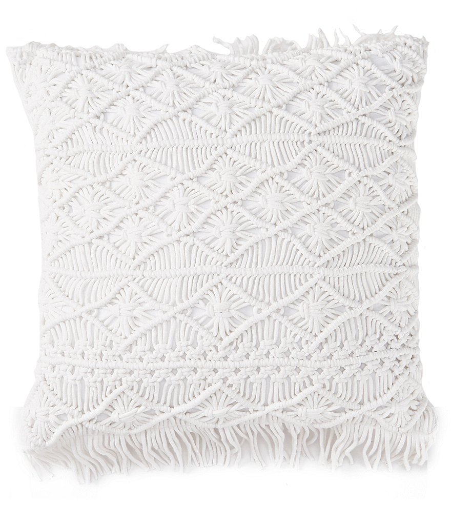 Studio D Macrame Square Pillow