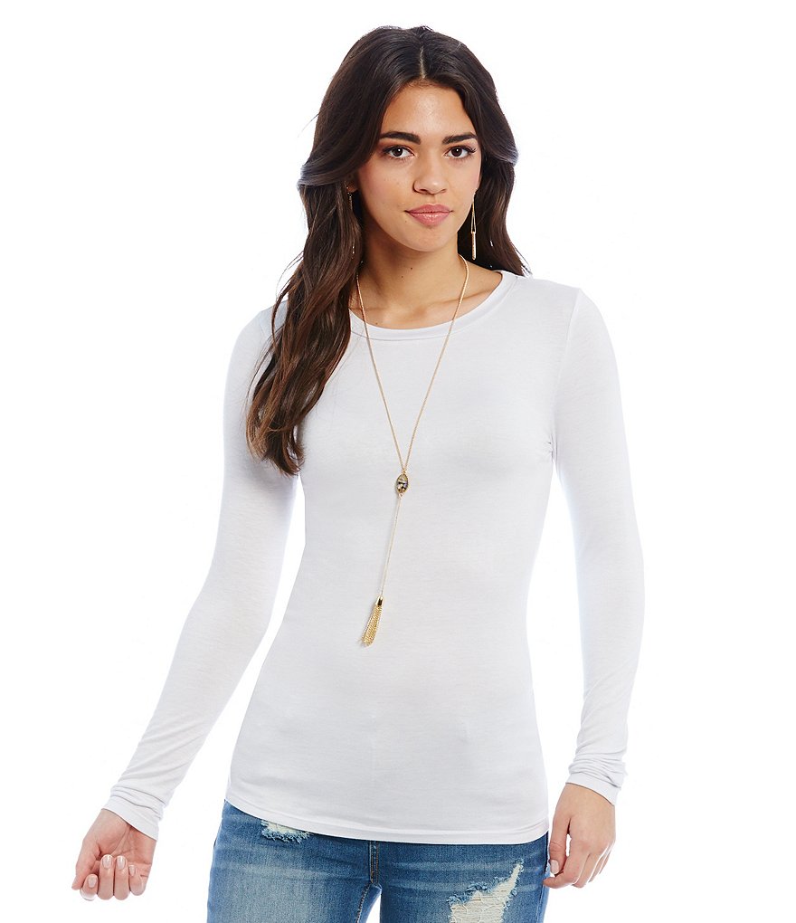 Sugarlips Long-Sleeve Crew-Neck Top