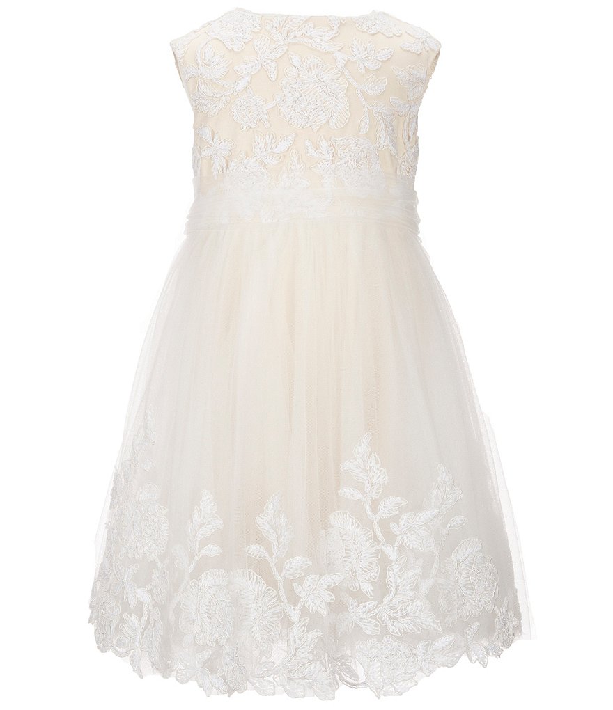 Tadashi Shoji Little Girls/Big Girls 2T-12 Corded-Lace-Patterned Dress