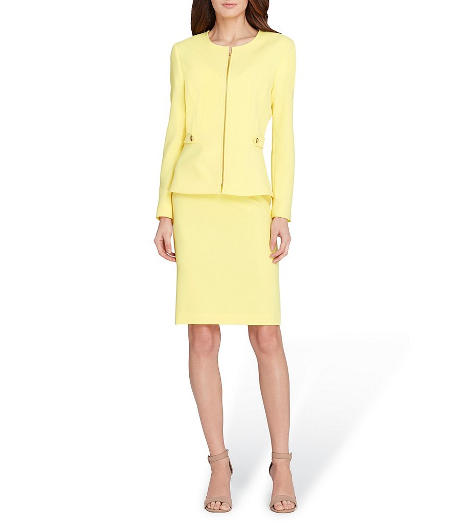 Tahari ASL Peplum Two-Piece Skirt Suit
