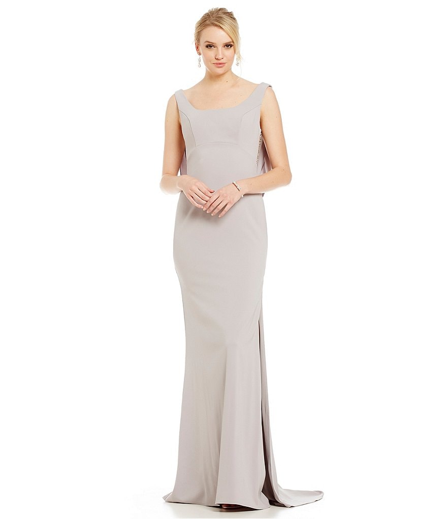 Terani Couture Illusion Beaded Back Gown