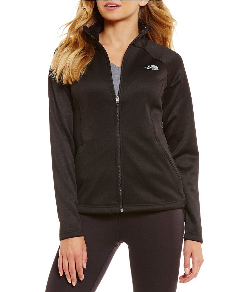 The North Face Agave Luxe Heathered Fleece Full-Zip Mock Neck Fleece Jacket