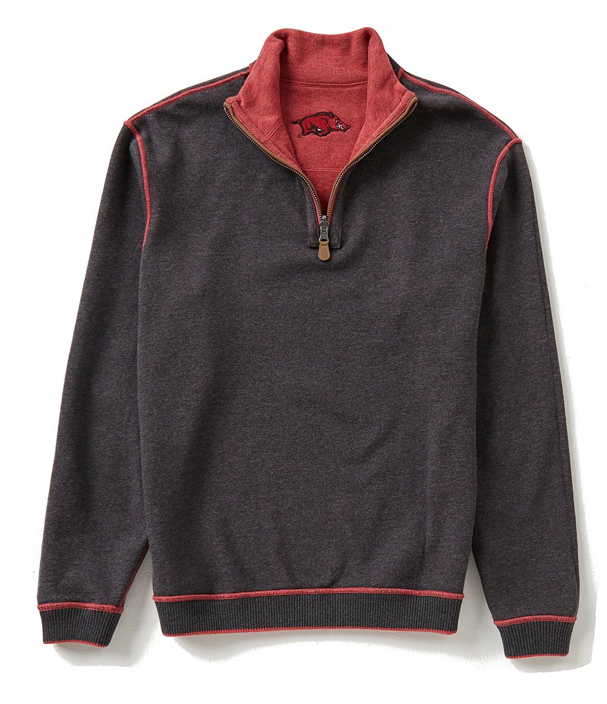 The Razorback Collection Half-Zip Reversible Elbow-Patch Arkansas Pullover