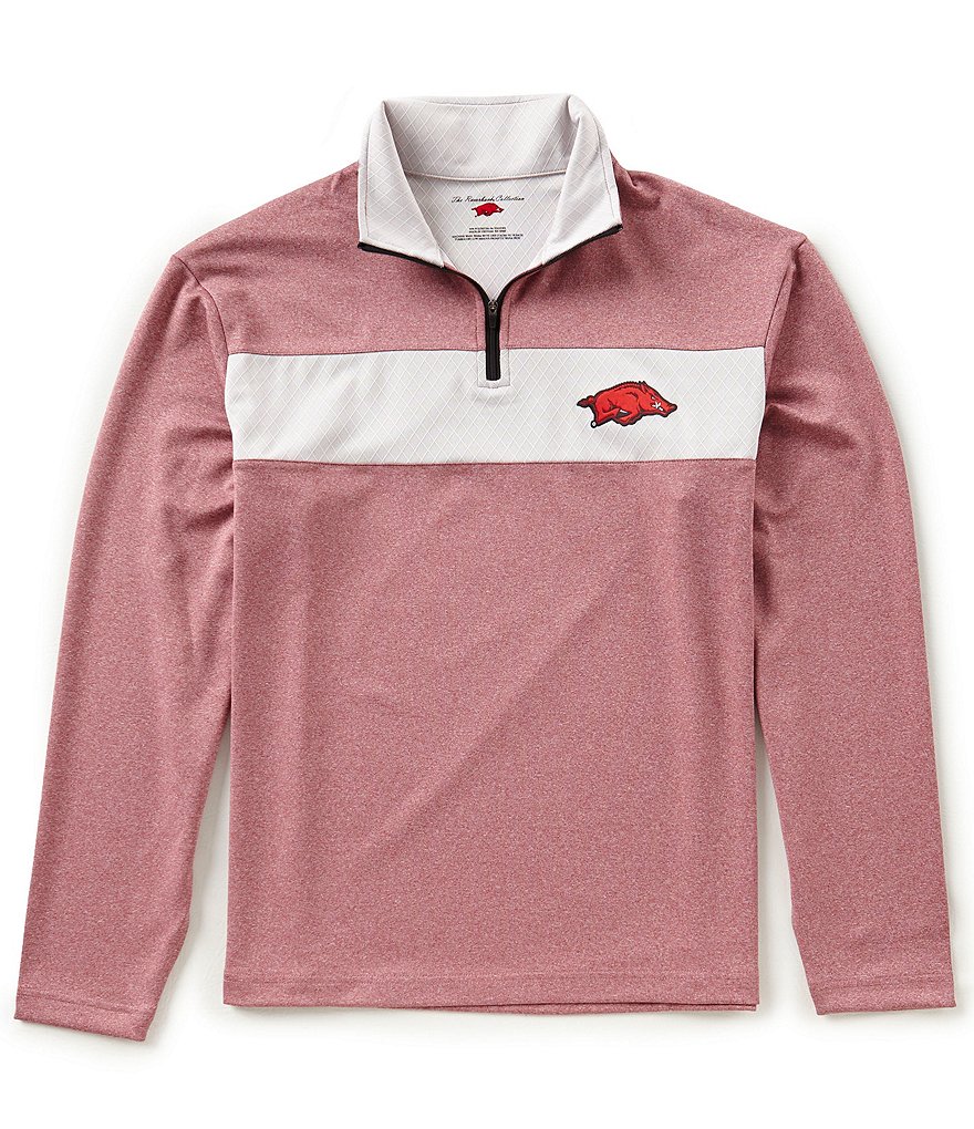 The Razorback Collection Quarter-Zip Hogs Long-Sleeve Pullover