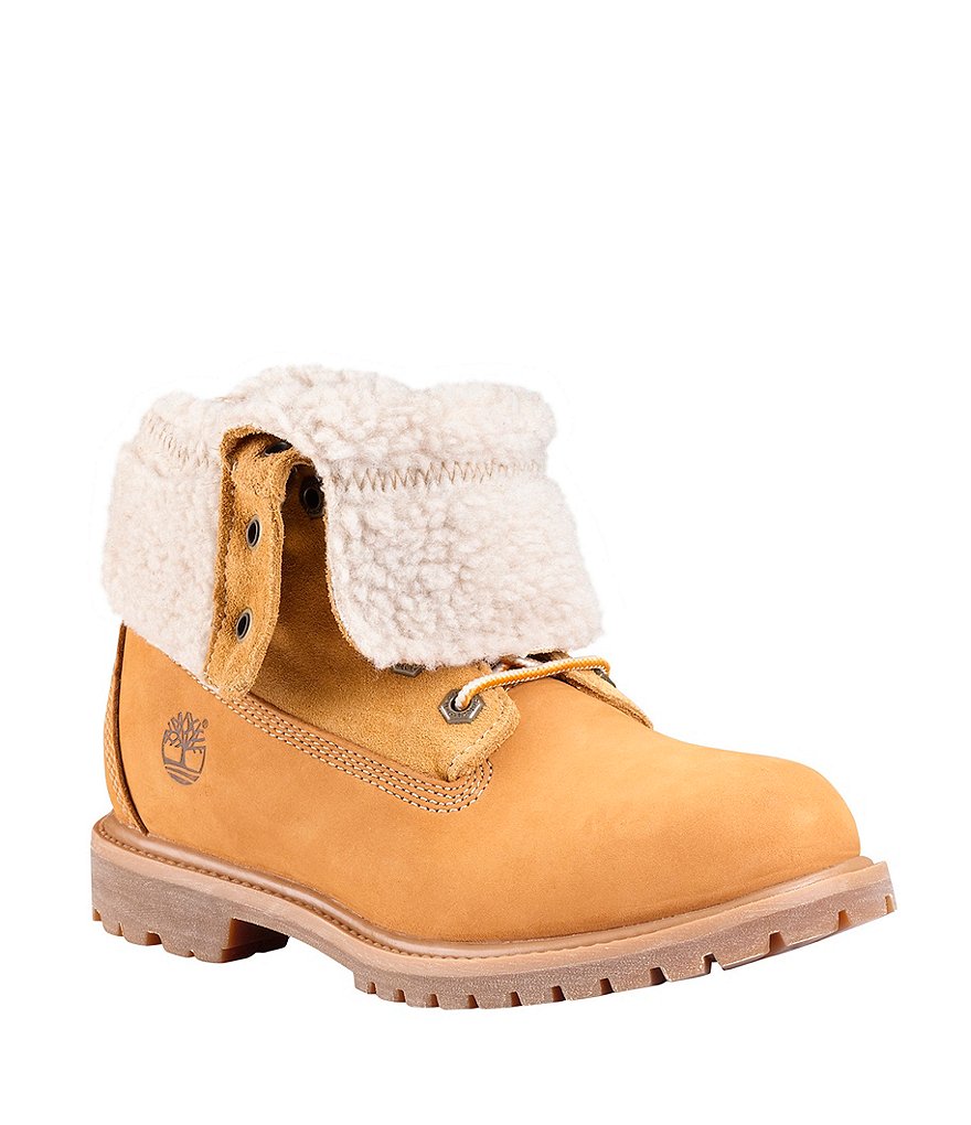 Timberland Authentics Teddy Fleece Waterproof Fold-Down Cold Weather Combat Boots